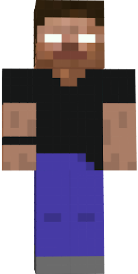 Your normal herobrine, but with a black-shirted twist