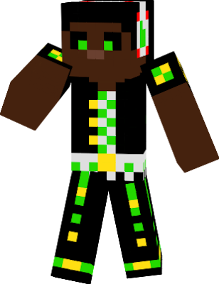 He Is a cool black minecraft guy with custim beats.