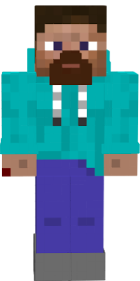 This is a very old game so of course Steve has a bigger beard and a hurt arm!Also because of the cold armors,oceans and caves Steve goes in and uses,he will wear a jacket to stay warm.