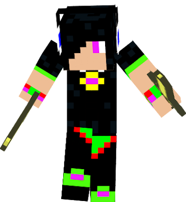 Look what skin I made on this app called minecraft skin creater