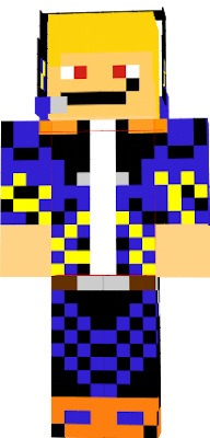My skin on Minecraft but blue and evil >:)