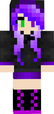she is half ender man half human she is the queen of ender man she loves to teleport and that is all bye bye.