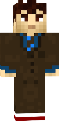 10th Doctor, Brown suit, blue shirt, no coat