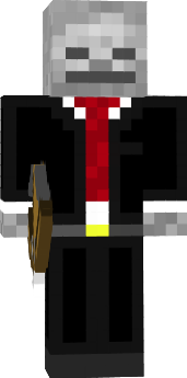 Skeleton in a tuxedo