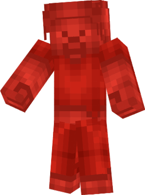 if you see red steve he will attack you if you want him to stop attacking you you have to give him Something red like redstone