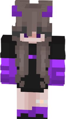 demon girl-purple