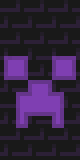 Black Bricks whit purple minecraft logo