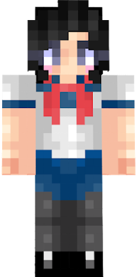 from the popular indie game Yandere Simulator. I had to make her eyes a little more blue so her lashes wouldn't blend in with her hair