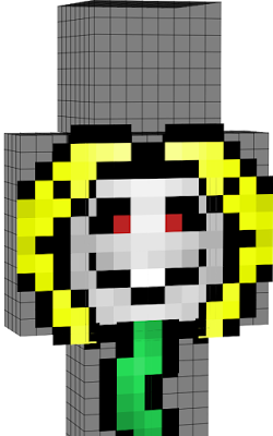 I DO NOT own the skin, I only added the face expression, The original artist of flowey the skin himself is UNKNOWN! If you know the original artist, Please tell them how amazing they are.