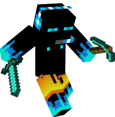 A cool ice enderman Ready to catch some sun and a pool party!