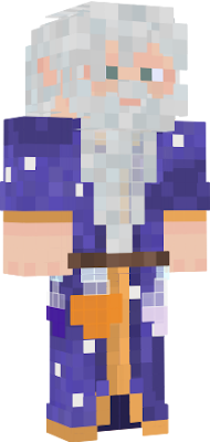 A wizard man who is condemned to an existence with no hat because of the vanilla bedrock skin restrictions.