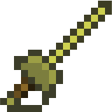A thin, golden sword. fragile but great for quick strikes