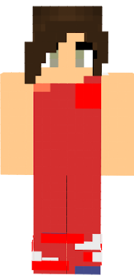 Katniss Everdeen from the Hunger Games she is in the fire dress. Skin made by:Mac (REALLY BAD flames, really sorry)
