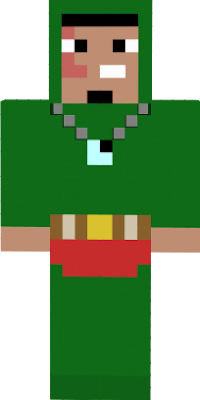 Well, here it is. My boy Ace but as Tingle. First skin I actually put effort in since the original was made for me. Doesn't look that much like garbage. Don't know what to do with that tuff of hair though, but it will have to do. I'm tired.