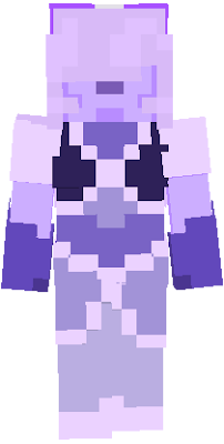 So, if you saw this poll[https://www.planetminecraft.com/forums/discussions/creations/which-of-these-gemsonas-should-i-583458/], You'll know that Lavender Sapphire was the most voted character to have a minecraft skin made of them. So, I am now working on one! :D