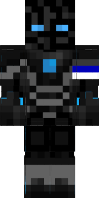 Blue enderman, Minecraft Skin