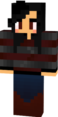I made this skin for a special thing I was doing on minecraft, I added a few things. Please note I took a skin and edited the hair so please go look at the original owners cosplay work! :)