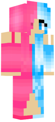Blue and Pink! Edit of Fire and Ice Girl.