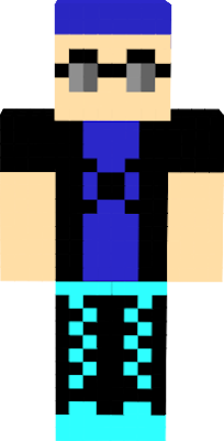 A Minecraft skin based off of my ROBLOX avatar.