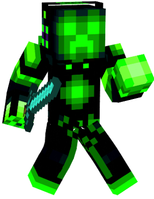 The original Tron Creeper skin recolored to atomic-like colors