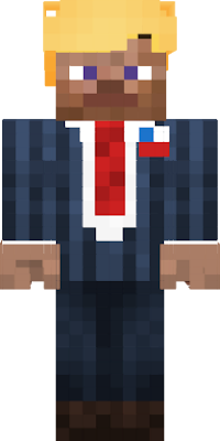 Forgot to log in but here he is #trump #Stevetrump #trumpminecraftskin