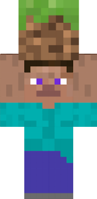 steve carrying a dirt, can be used as a noob skin
