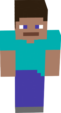 A simpler version of the Default skin of Minecraft: Steve.