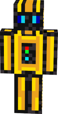 a bit of a dark yellow/orange robot?