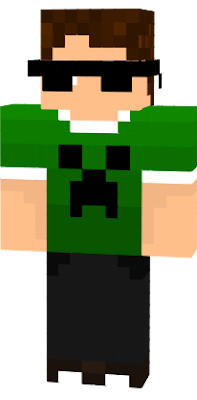 A creeper t-shirt with a MLG glass