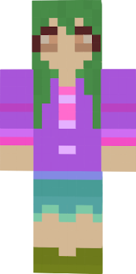 The first girl skin which was made by Nakayara291A. She likes cats but dislike worms.