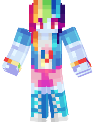 Meet Rainbow Dash, she's the Element of Loyalty, she's 17 years old, she's the captain of the sports groups of Canterlot High, Rainbow is mostly close to Pinkie Pie, Indigo Zap and Scootaloo, Rainbow is voiced by Ashleigh Ball who also voices Applejack.