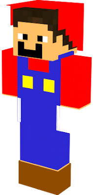 Mario in Minecraft Style