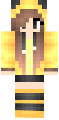 pikachu girl minecraft skin