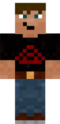 My Minecraft skin with one of my favorite T-shirts on.