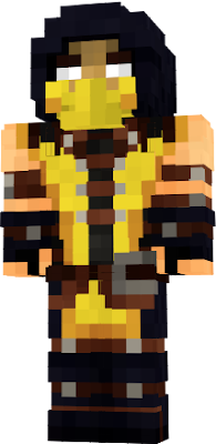 Amazing Minecraft texture of the game character: Inferno Scorpion
