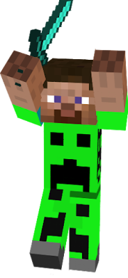 steve is now creeper fans save him!!!