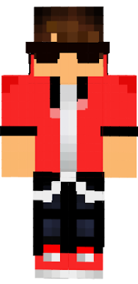 he is a mlg glasses pro gamer 25/8 days playing minecraft every day with a red jacket and he is mlg xD enjoy (I use this skin as my own skin and use it all the time)