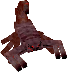This is a scorpion in the mo' creatures mod thatb makes the mob have a darker color