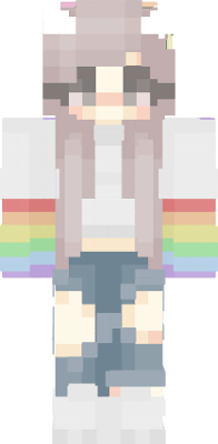minecraft skin rainbow girl