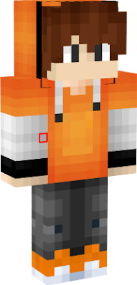 Boy with an orange hoodie