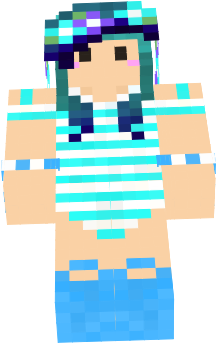 Swimsuit,blue hair,kawaii, girl