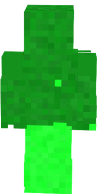 man with green skin