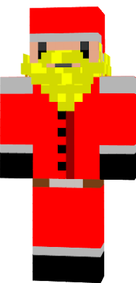 a yellow bearded dwarf in a santa suit