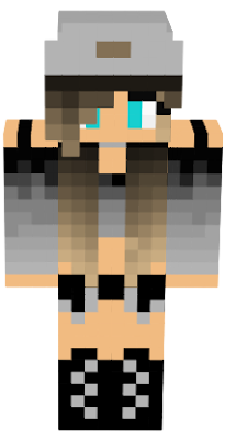 Remade of my first skin. Hairs changed to brown, cap to gray, chocker to gray and... it was all. Bye! By: WolfGirlScourge