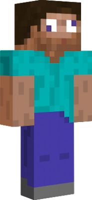 steve with a slime styled face. weird right?