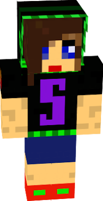 A female Minecraftskin with a Headset