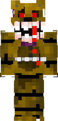 from fnaf 4,it it fredbear with blood dripping from a tooth.