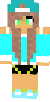 a very beautiful skin from lotte. she plays minecraft for her live