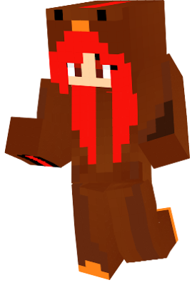 Im proud! its a red haired turkey girl skin for thanksgiving :D