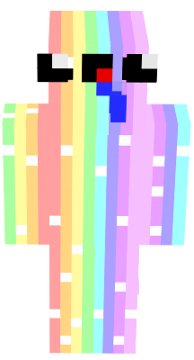 Derpy pastel rainbow skin with 2 faces! O-O